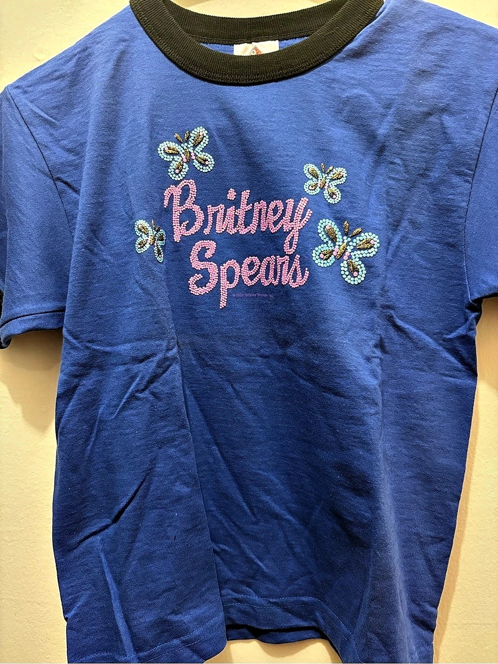 Vintage Britney Spears baby doll style cropped shirt
